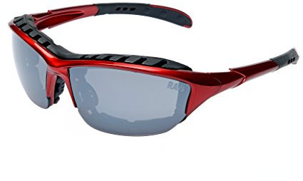 RAVS RADSPORT- MULTI SPORTBRILLE-BIKE MOTORRADBRILLE -KITESURFBRILLE SONNENBRILLE inkl.SOFTBAG FARBE ROT