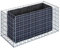 GABIONA Plate-Bande surélevée Panier de Pierre Gabion carré, Largeur de Maille 5 x 10 cm, Longueur 130 cm, épaisseur 60 cm, Spirale Fermeture, galvanisé 130 x 60 x 60 cm