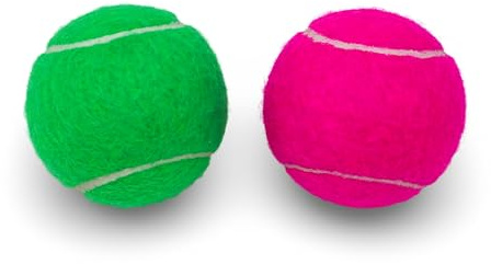 Price 's Zwei verschiedenen Farbe Tennisbälle Typ 2 Made in UK Mehrfarbig pink and green