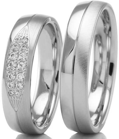 500/- Palladium Eheringe B-48-02691-92