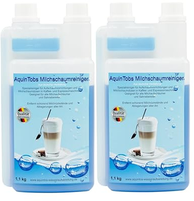 Milchschaumreiniger 2 Liter - Milchsystemreiniger, Milchkreislaufreiniger für Aufschaumvorrichtungen und Milchschaumdüsen in Kaffee- und Espressomaschien