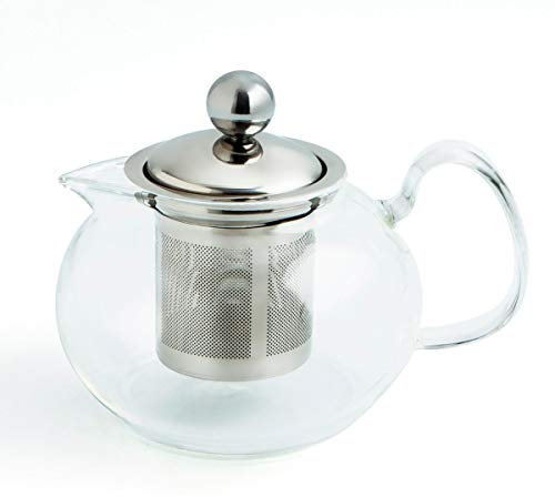 Quid Serenia Tetera Vidrio Filtro Inox 0,55l Boro Apto Microondas Reciclable