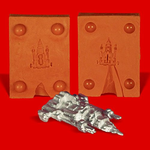 Zinngießform Raumschiff Abfangjäger, ca. 6g Reinzinn