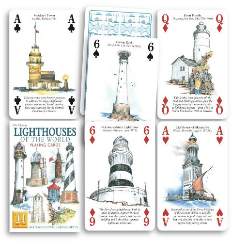 Heritage Playing Cards - Lighthouses of the World Playing Cards