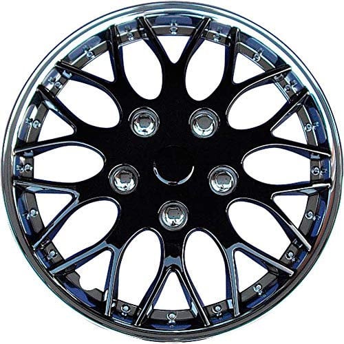 AUTO-STYLE Satz Radzierblenden Missouri 16-Zoll Chrom/Schwarz