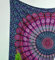 Popular Handicrafts Wandteppich Hippie Mandala Bohemian Hippie Psychedelic Design Indisch Indischer Magischer Tapisserie 54 x 82 Zoll (140 cm x 210 cm) Lila