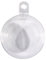 Rayher 39473800 Plastik-Kugeln, teilbar, 4 cm ø, Set 8 Stück, Kunststoff-Kugeln zum befüllen, transparent, Acrylkugeln mit Aufhänge-Öse, Dekokugeln durchsichtig, Weihnachtskugeln zweiteilig