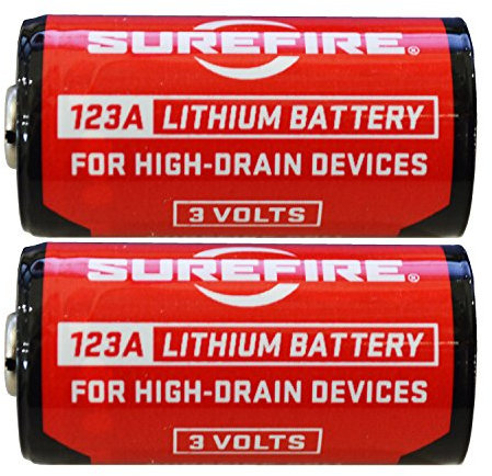 SUREFIRE Batterien Lithium 123a 3v 2-ER Packung Piles Uni, Rouge, 3.3x1.5x1.5 cm