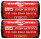 Surefire 123A 3V Lithium Batteries (Pack of 2) - Red