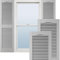 Ekena Millwork LL1S14X06000PG Lifetime Vinyl, Standard-Klappläden mit „Cathedral“-Design oben in der Mitte, mit offenen Lamellen, mit Montagezubehör, Loks und passenden Schrauben (pro Paar), 36,8 cm B