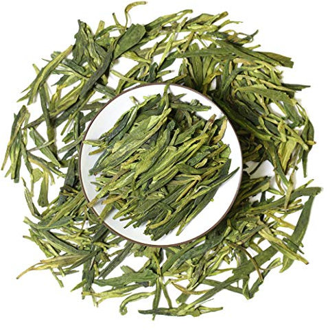 GOARTEA 250g / 8.8oz Spring Anji Bai Cha Long Jing White Dragon Well Loose Leaf Chinese GREEN TEA