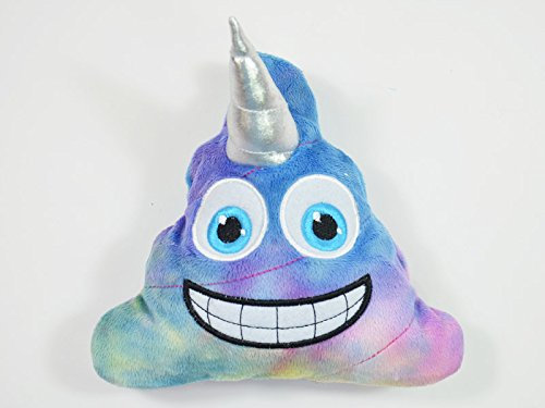 BUSDUGA - Emoticon Kissen, 16cm, Emotionen zum Kuscheln (Kackhaufen-Einhorn)