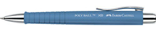 Faber-Castell Kugelschreiber Poly Ball XB Kugelschreiber Blau/Grau