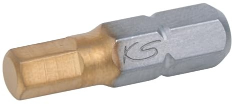 KS Tools 911.3666 1/4 TIN Bit Innensechskant, 25mm, 2,5mm