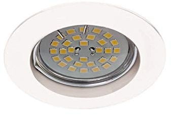 wonderlamp W-E000024 Basic Basic - Foco empotrable redondo fijo, color blanco [Clase de eficiencia energética A+]