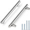 Probrico Polished Chrome Cabinet Door Handles Stainless Steel Furniture Knob Kitchen Cupboard Drawer Pull Hole Spacing 192mm 7.5 PD201HPC192 10 PCS