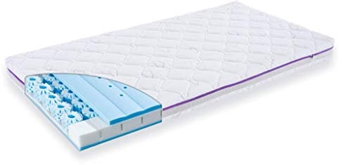 Träumeland T015011 - Babymatratze Sternenmeer 60 x 120 cm, weiß