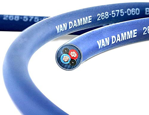 Van Damme Professional Blue Series Studio Grade 2 x 0.75 mm (2 core) Twin-Axial Speaker Cable 268-575-060 8 Metre / 8M