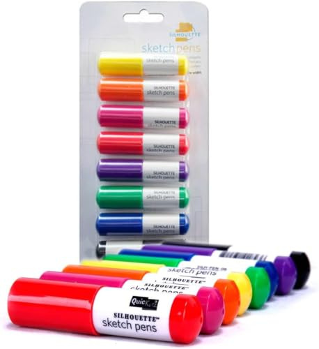 Silhouettes Sketch Pens 8/Pkg, White (SILH-PEN-START-3T-B)