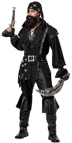 California Costumes Plundering Pirat für Herren - Schwarz - Large