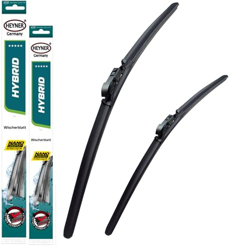 Heyner Fits: VW Passat Models 2011 To 2014 Hybrid Windscreen Wiper Blades 2419 Front Set HH2419ST
