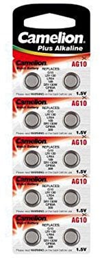 CAMELION Lot de 6 Packs de 10 piles Alkaline AG10