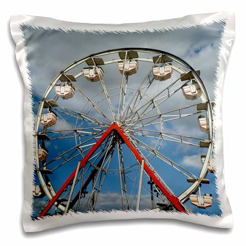 3dRose Carnival Ride – Kissenbezug, 40,6 x 40,6 cm (pc_7451_1)