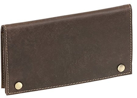 LEAS Bolsa de Tabaco para señores y señoras, Piel auténtica, marrón Vintage-Collection''