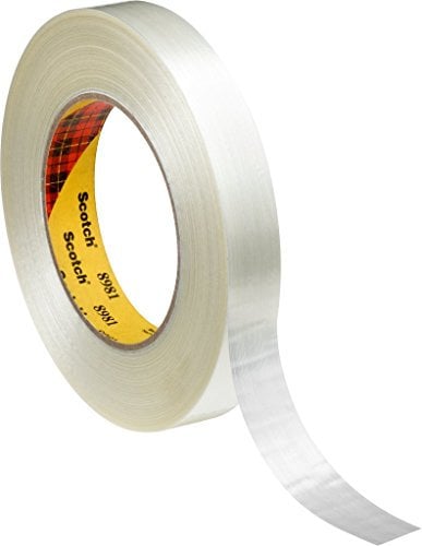 3M Filament-Klebeband Hochleistungsstark 8981, 19 mm x 50 m, Transluzent Weiß (48-er Pack)