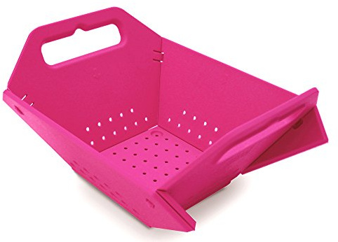 Joseph Joseph Faltbares Abtropfsieb, platzsparend, energiesparend, Pink