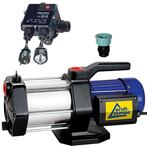 Kreiselpumpe Hauswasserwerk Hauswasserautomat Inno-Tec 1300W 5-Stufige laufruhige Pumpe für klares Brauchwasser zur Trinkwasser Garten und Regenwasser mit EU Durchflusswächter