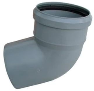Valsir Bogen aus PP HTB 50 mm x 15° für Abflussrohre, Mehrfarbig, Standard