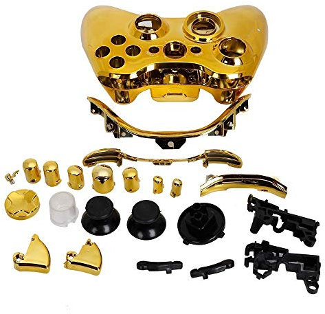 OSTENT Custodia per Controller Completa Compatibile con il Controller Wireless di Microsoft Xbox 360 Colore Oro