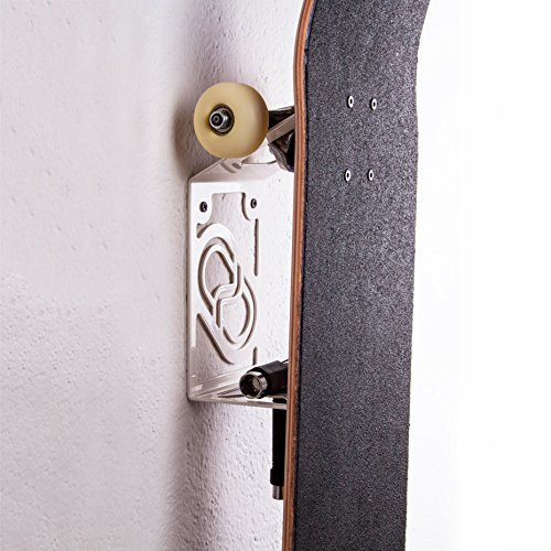 Skateboard Wandhalter (100% Stahl) (weiß)