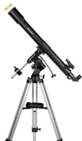 Bresser Optics Lyra 70/900 EQ-SKY Refractor 675 x Black – Telescopes (99 cm, 6.55 kg, 8 cm, Aluminium)
