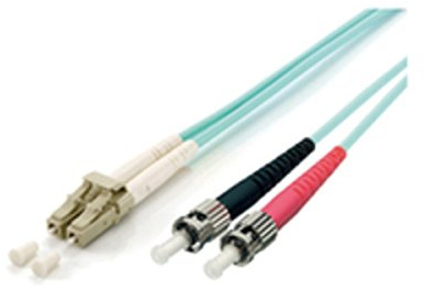 Equip LC/ST 50/125Μm 1.0 M 1 M LC ST Türkis – Glasfaserkabel von (LC, ST, männlich/OM3, türkis, Multimode männlich)