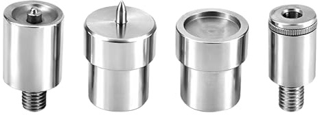 Trimming Shop Feder Druckknopf Werkzeug - 4 Teil Set für Hand Maschine Größe 12.5 - Nähen, Leder Basteln und Kleidung Reparatur