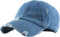 KBETHOS Vintage gewaschen Distressed Cotton Dad Hut Baseball Cap einstellbar Polo Trucker Unisex-Stil Headwear (Vintage) Medium Denim einstellbar