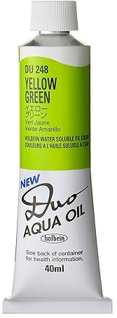 Holbein Duo Aqua Oil Yellow Green (A) 40ml
