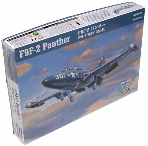 Hobbyboss 1:72 Scale F9F-2 Panther Model Kit (Grey)