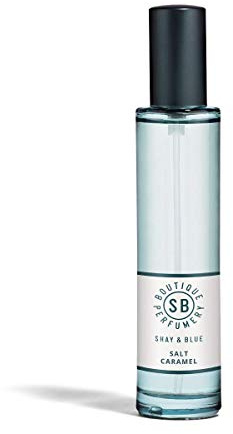 SHAY & BLUE Natural Spray Fragrance Caramel Bourbon Vanilla and Sea Salt, sweet, 30 millilitre, Clear