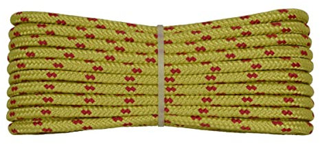 006006152 Treccia surf gialla, 4 mm - 30 mt, Corda intrecciata multiuso resistente ai raggi U.V. e all'abrasione, per attività all'aperto, giardino, mare, guinzagli e fai da te, rottura 105 kg