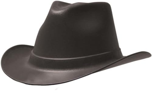 OccuNomix VCB200-06 Vulcan Cowboy Style Hard Hat with Ratchet Suspension, Black, One Size