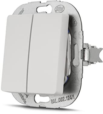 REV PrimaLuxe Lichtschalter, Serienschalter, Unterputz, weiss