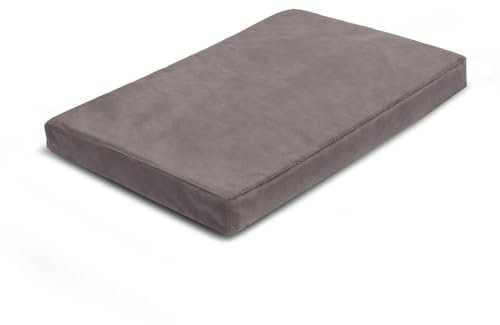 Letti Moderni Haustierbett - Braun, 30 x 50 cm, 6 cm Höhe, Orthopädisches Hundebett & Katzenbett, Soffy Mat, Umweltfreundlich, Langlebig, Atmungsaktiv, Wasserdicht