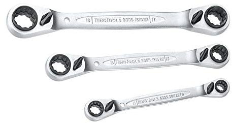 Teng 6503RX 8-19 mm Multi-Ratchet Ring Spanner Set (Pack of 3)