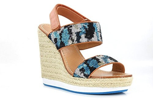 Mellow Yellow Womens VABLISS Blau Sandalen/Sandaletten 40