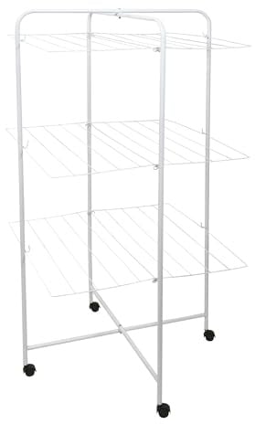 MSV 3-Level Tower Clothes Airer, Multi-Colour