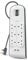Belkin Extension Lead with USB Slots x 2 (2.4 A Shared), 6 Way/6 Plug Extension, 2m Surge Protected Power Strip - White