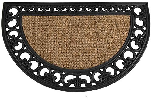 Siena Garden Fußmatte, Schmutzfang, Kokos & Kautschuk, 45x75cm, 548197, schwarz/natur
